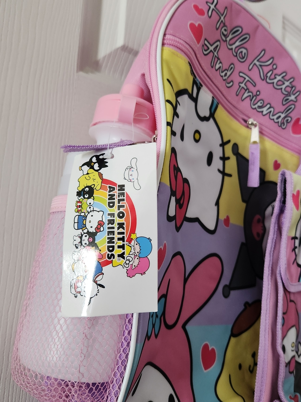 Hello Kitty Kids Backpack Pink Purple Multicolor - Picture 2 of 4